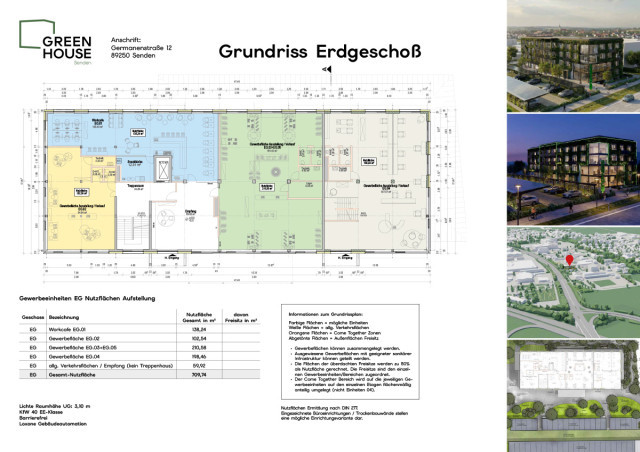 Grundriss Greenhouse Senden Erdgeschoss